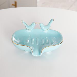 TEMU 욕실용 세라믹 비누 받침 1개, 비누 보관에 적합, 크리스마스 선물로 이상적