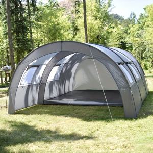 TEMU 터널 텐트 1개, 야외 캠핑 쉼터, 원룸 투홀 다인용 텐트, 가족 여행 단체용 텐트, 대형 텐트
