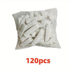 TEMU 일회용 진공청소기 필터백 120개/세트 - 신축성 있는 입구, 먼지, 애완동물 털, 알레르기 유발 물질 포집 - 대부분의 가정용 진공청소기, 쓰레받기, 청소기에 적합 - 가정, 사무실, 카펫, 가구 커버 청소에 이상적, 유연한 메쉬 디자인, 고효율 여과