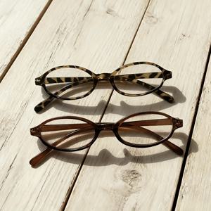 TEMU 타원형 소형 프레임 투명 렌즈 안경 2개, Y2K 레트로 패션 안경