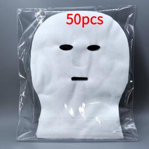 TEMU 50개입 미용실용 웻 시트 마스크 일회용 수분 공급 스파 페이퍼 마스크 페이스 패치 건성 피부용 마스크