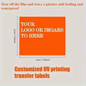 TEMU 맞춤형 비닐 전사 스티커 - 기업 로고, 웨딩 이름, DIY 공예용 - 고광택 고품질 데칼, 유리, 플라스틱, 병, 컵, 임시 브랜딩 및 이벤트 장식에 적합