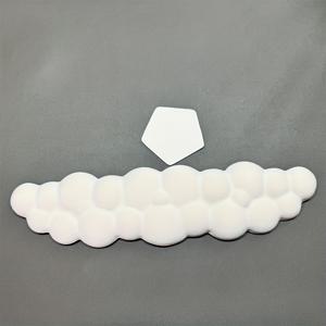 TEMU 키보드 & 마우스용 2개 손목 받침대 세트 - 인체공학적 실리콘 지지 패드, 사무실 및 게임용 미끄럼 방지 편안한 디자인, 코스터 포함