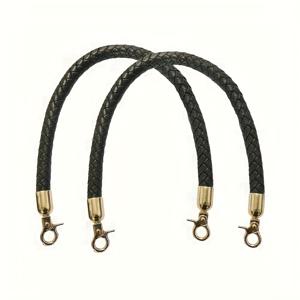 TEMU 2개 세트, 지갑 만들기용 DIY 핸드백 체인 교체 스트랩 액세서리, 금색 스프링 버클이 달린 짠 가방 손잡이, 11.8인치