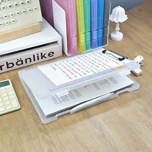 TEMU 자석 스티커 파일 보관함, 수납 공간 파일 상자, 플라스틱 보관 클립보드 A4 컬러 폴더 파일 상자, 아카이빙 정리함, 제품 잡지 폴더 파일 랙