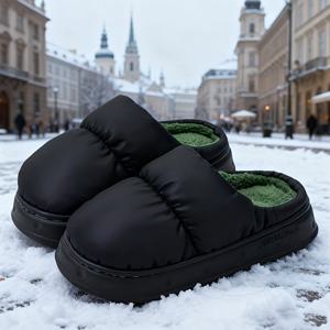 TEMU 5가지 사이즈 선택 가능, 단일 스타일, 겨울용 보온 슬리퍼, 가을 겨울 가정/사무실용 또는 주말 집에서 편안하게 신는 실내 캐주얼 로퍼. 플러시 안감, 통기성, 경량, 편안함. 발을 따뜻하게 유지하고 얼어붙는 것을 방지. 겨울용 커플용 남녀공용 슬리퍼, 여성 신발