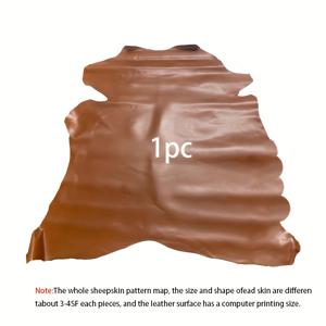 TEMU 고품질 갈색 양피, 0.7-0.8mm 두께, 천연 질감, 공예, 지갑, 가방, 휴대폰 케이스 및 휴대폰 참에 적합. 가죽 원단 | 수제 재료 | 천연 양피