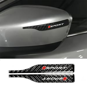 TEMU 2개입 카본 파이버 차량 백미러 보호 스티커 - 스크래치 방지, 레드 스포츠 로고, 모든 모델에 적합한 범용 보호 커버, 차량 사이드 미러 보호 스티커, 자동차 용품