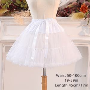 TEMU 여성용 튤 언더스커트 스커트 여름 2023 여성 1950년대 빈티지 발레 버블 스커트 튤 페티코트 숏 페티코트 드레스 밑에