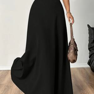 TEMU 여성용 스트레치 A라인 맥시 드레스