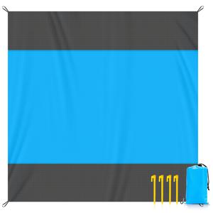 TEMU 오버사이즈 및 경량 비치 매트 - 2~8인용 완벽한 야외 피크닉 담요, 여행, 캠핑 및 하이킹에 적합 - 여름 폴리에스터 소재로 제작