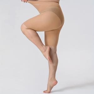 TEMU 여성용 스킨톤 70D 초박형 무지 미끄럼방지 무릎길이 스타킹 한 켤레
