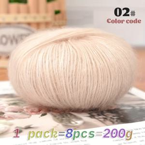 TEMU 모헤어 롱필 레이스 얇은 털실 손뜨개 코바늘 뜨개질 속이 빈 반투명 패션 여성용 스웨터 재료 숄 스카프 털실 볼 8개/팩