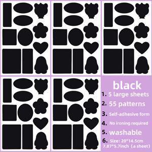 TEMU 55가지 패턴의 5장, 다림질 필요 없는 자가 접착 패치 스티커, 옷 스티커, 팔꿈치 재킷, 의류, 비옷, 텐트, DIY 액세서리, 세탁 가능