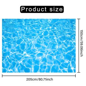 TEMU 1개 폴리에스테르 수영장 배경 배너 - 재사용 가능한 다용도 벽 장식, 포토 부스, 생일, 기념일, 결혼식용 - 실내외 사용 가능, 전기 필요 없음, 수영장 장식