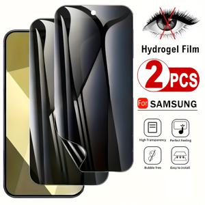 TEMU 갤럭시 S25용 2개 세트 방수 젤 필름, S24/S23/S22/S21용 풀 스크린 워터 젤 필름, S20 울트라/S25/S25+/S24/S24+용 모바일 폰 스티커, S23/S23+/S22/S22+/S21/S21+/S20/S20+/S10E/S10+/S10 5G/노트 20 울트라/노트 10/10+/10 라이트