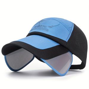 TEMU FOCUSONHOME 조절식 스냅백 야구 모자 1개, 확장형 챙 및 내장형 패션 안경 홀더 포함 - 야외 스포츠, 해변, 댄스 파티용 경량 모자 (다양한 색상), 조절식 야구 모자, 해변 액세서리, 스타일리시한 안경 액세서리