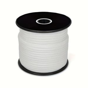 TEMU 1969인치 4mm 7합 브레이드 폴리에스터 로프 - 혼합 색상 코드, 100-110Kg 용량, 캠핑 텐트 고정, 하이킹 장비 고정, 수공예 & 야외 활동에 적합