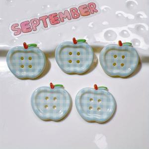 TEMU 14개 사과 버튼, DIY 의류, 신발, 홈 , 야외 축제 장식품, 파티 선물, 크리스마스 액세서리, 주얼리 만들기 재료에 완벽한