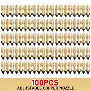 TEMU 액상 수분 공급용 조절식 구리 분무 노즐, 이 황동 스프링클러는 정원 미스트 냉각용으로 설계되었으며, 잔디, 채소 및 온실에 적합합니다. 냉각, 가습 및 먼지 제어에 이상적입니다.