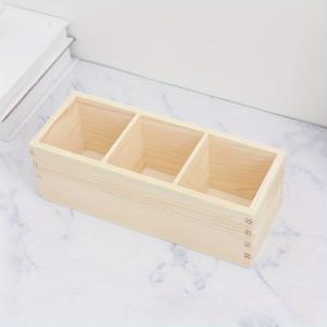 TEMU 1개 솔리드 우드 다용도 수납 상자, 미술 책상용 나무 마커 정리함, 공예 용품 및 문구류 정리, 가정 정리용 수납함