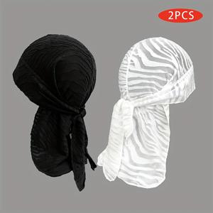 TEMU 땀 흡수 Doo Rag 쿨링 눈물 흡수 라인더 대형 오토바이용 Do Rags 머리 랩 반다나 해골 모자 남녀 공용