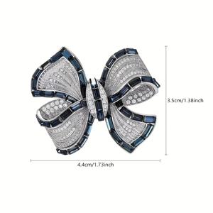 TEMU 화려한 리본 브로치, 패셔너블하고 우아하며 귀여운 핀, 드레스, 셔츠, 정장, 정장복, 스웨터, 스카프, 숄, 코트, 모자용, 데일리웨어, 파티, 모임에 적합