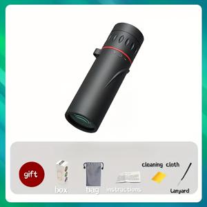 TEMU [사냥 용품 및 전술 추가] 고화질 휴대용 단안 망원경, 야외 여행/콘서트/낚시, 사냥용, 팜 사이즈 포켓 디자인, 고정 초점, 즉시 사용 가능한 할로윈 크리스마스 선물 (남자친구 및 여자친구용)