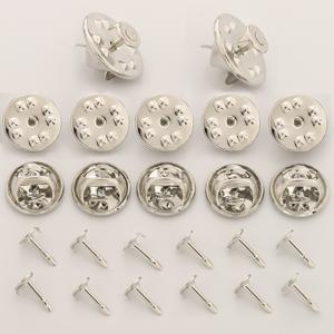 TEMU 60개 핀 베이스, 네일 버튼 추가 세트 (30개 나비 걸쇠 및 30개 스틱핀 포함), 수공예, 홈메이드 브로치 배지 버클, 모자, 의류 핀, 장식 버클, 보우 타이 클립, 브로치 베이스, 뒷면 버클에 적합