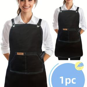 TEMU 남녀 모두에게 적합한 싱글팩 앞치마. 목공 작업용으로 디자인되었으며, 포켓이 특징이며, 요리사 및 페인팅에 이상적입니다. 블랙 및 그래프라이트 색상으로 제공됩니다.