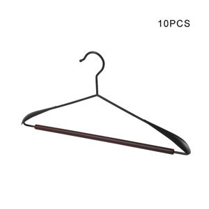 TEMU 10개입 넓은 어깨 아이언우드 코트 옷걸이, 가볍고 고급스러움, 얼룩 방지 및 미끄럼 방지, 정장, 셔츠, 코트, 스웨터, 재킷에 적합