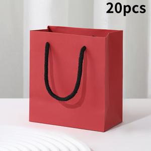 TEMU 그녀/남자를 위한 선물, 손잡이가 달린 20개 미니 선물 가방 세트. 모던하고 간편한 디자인, 파티, 크리스마스, 결혼식, 생일 및 휴일 선물 포장, 보석 상자, 파티 답례품 가방에 적합한 튼튼한 종이 가방