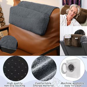 TEMU 소파 목 디컴프레션 베개, 소파 목 베개, 여행용 홈 레저 의자 목 베개, 소파 헤드레스트 쿠션, 수납 가방 쿠션