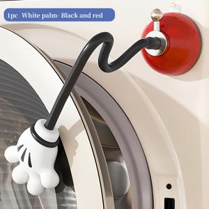 TEMU 전면 입구 세탁기용 도어 지지대, 8&6, 세탁기 문을 열고 안전하게 유지하기 위해 이 조절 가능한 지지대 사용 - 대부분의 세탁기 및 RV 세탁기 문에 적합 - 2.6인치/65mm 흡착판 베이스가 특징입니다.