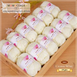 TEMU 12개 손뜨개 아크릴 얀 - 총 300G/10.58Oz, 부드럽고 푹신한 뜨개질 및 코바늘 뜨개질 수공예품, 스카프, 쿠션 및 축제 장식용 - 다양한 색상 제공 (화이트, 핑크, 옐로우, 블루, 그린, 퍼플, 레드, 블랙), 각 25G