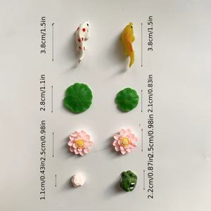 TEMU 만화 물고기 냉장고 자석 8개, 귀여운 장식용 자석, 주방용 냉장고 자석, 사무실 화이트보드, 사물함, 식기세척기용, 주방 장식, 집 장식, 어머니의 날 선물 주방 액세서리