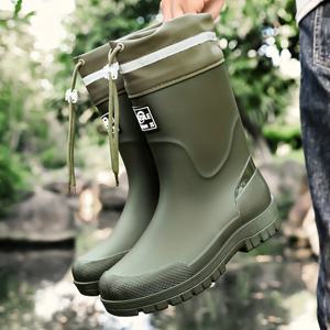 TEMU 남성용 방수 레인화, 커플 야외 워터화, 낚시용 숏 레인 부츠, 시즌 레인 부츠, 정원 가꾸기 부츠, 스포츠 레인 부츠, 데일리 출퇴근 워터화, 루즈핏, 편안함, 가볍고 통기성 좋은 레인화, 여행 활동