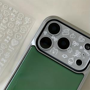 TEMU 휴대폰 케이스 - 1개 만화 강아지 스티커 투명 카메라 렌즈 필름 아이폰 17 Pro Max 16 15 14 13 12 Pro Max Plus 호환 소프트 보호 커버