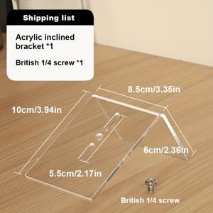 TEMU 카메라용 아크릴 모니터링 브래킷, 상향시향 35°, 애완동물을 높이서 지켜보는 데 적합