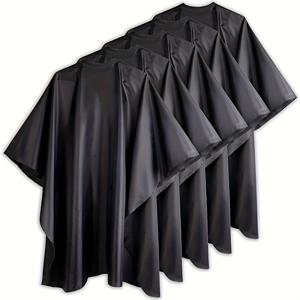 TEMU 5개 검정 바버 케이프, 범용 디자인 헤어컷 케이프, 전문가용 살롱 헤어 커팅 케이프, 가정용 살롱 커팅 염색 헤어 커팅 살롱 케이프 (남녀 공용), 헤어 스타일리스트에게 완벽, 크리스마스 장식