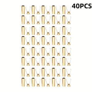 TEMU 40개 원통형 로프 끝 추가, 튼튼한 로프 끝 펜던트 버클, 높이 17.5mm, 코트, 다운 재킷, 스웨터, 바지 및 모자용 다기능 스프링 스토퍼 - 사용하기 쉬움, 내구성, 로프 끝 추가