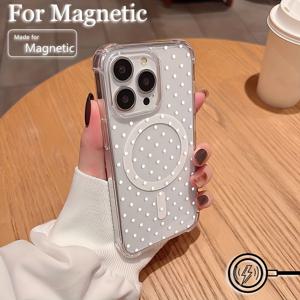 TEMU 휴대폰 케이스 - 트렌디 화이트 스몰 도트 폰 케이스, 아이폰 17, 16E, 16, 15, 14, 13, 12, 11, Air, Pro, Max, Mini, XR, XS, X, 7, 8 Plus 호환, 사각형 낙하 방지, 투명, 마그네틱, 소프트 TPU 백 커버