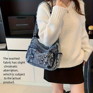 TEMU 레트로 스타일 캐주얼 경량 숄더 바디백 짧은 여행 정리함 핸드백 야외 여행 휴대폰 파우치 동전 지갑 다중 수납 메신저 백 여성용 손목 가방