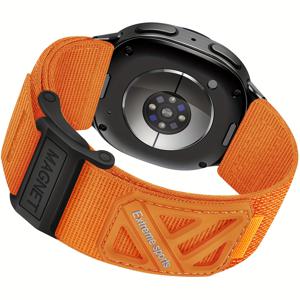 TEMU 삼성 8/클래식 40mm/44mm/46mm 호환 스트랩, 소프트 마그네틱 클라스프 나일론 워치 밴드, 8 스마트워치 남성용, 내구성 좋은 편안한 손목 스트랩