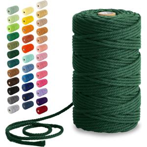 TEMU 마크라메 코드 - 4mm 109야드 실, 공예용 끈, 마크라메 벽걸이, 크리스마스 장식에 완벽