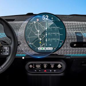 TEMU 2025 2026 Cooper/Countryman/Aceman 미니 9.4인치 원형 OLED 디스플레이용 스크린 보호 필름, 9H 스크래치 방지 2025 Cooper 2도어/Cooper S 4도어 추가 신형 MINI 가족 9.4인치 (HD/매트)
