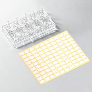 TEMU 아크릴 투명 네일 아트 홀더, 인조네일 연습용 디스플레이 스탠드, 고정 스트립 포함 네일 아트 액세서리, 네일 살롱 홈 DIY 스타일링 도구