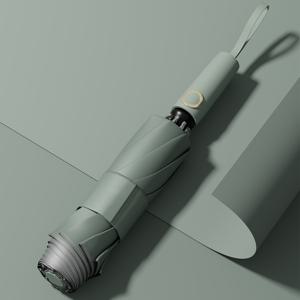 TEMU 2026년 거꾸로 3단 우산, 컬러 암막 원단, 양산 겸용, 원버튼 개폐 자동 접이식, 햇빛 자외선차단 발수코팅