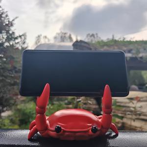 TEMU 강력한 집게 그립과 밝은 오렌지 디자인의 귀여운 동물형 휴대폰 스탠드 - 안정적인 시청 및 책상 장식용