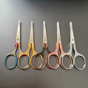 TEMU 고품질 스테인리스 스틸 가위 5개 세트 | 재봉 및 자수에 적합 - 빈티지 스타일, 원단 및 실 절단기 - 좌우손잡이 모두 사용 가능, 클래식 재단 디자인, 바느질 및 재단에 적합